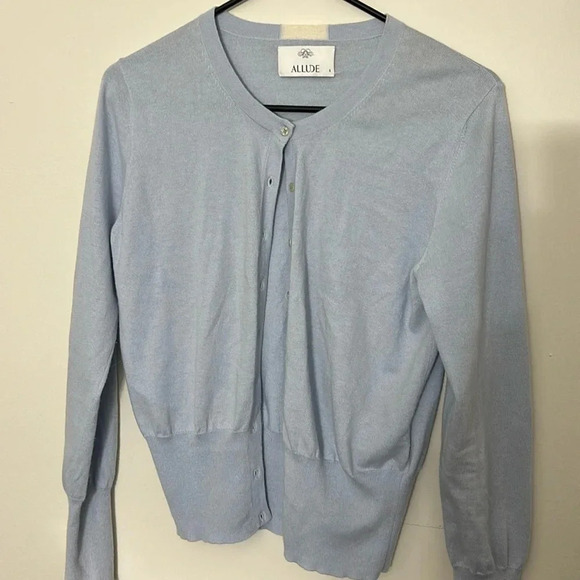 Allude Cotton Cashmere Button Cardigan - Picture 1 of 4